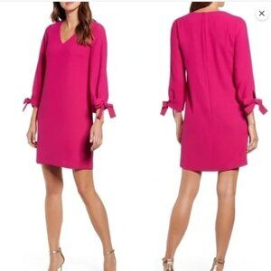CeCe Berry Color 3/4 Sleeve V-Neck Dress. Size 8